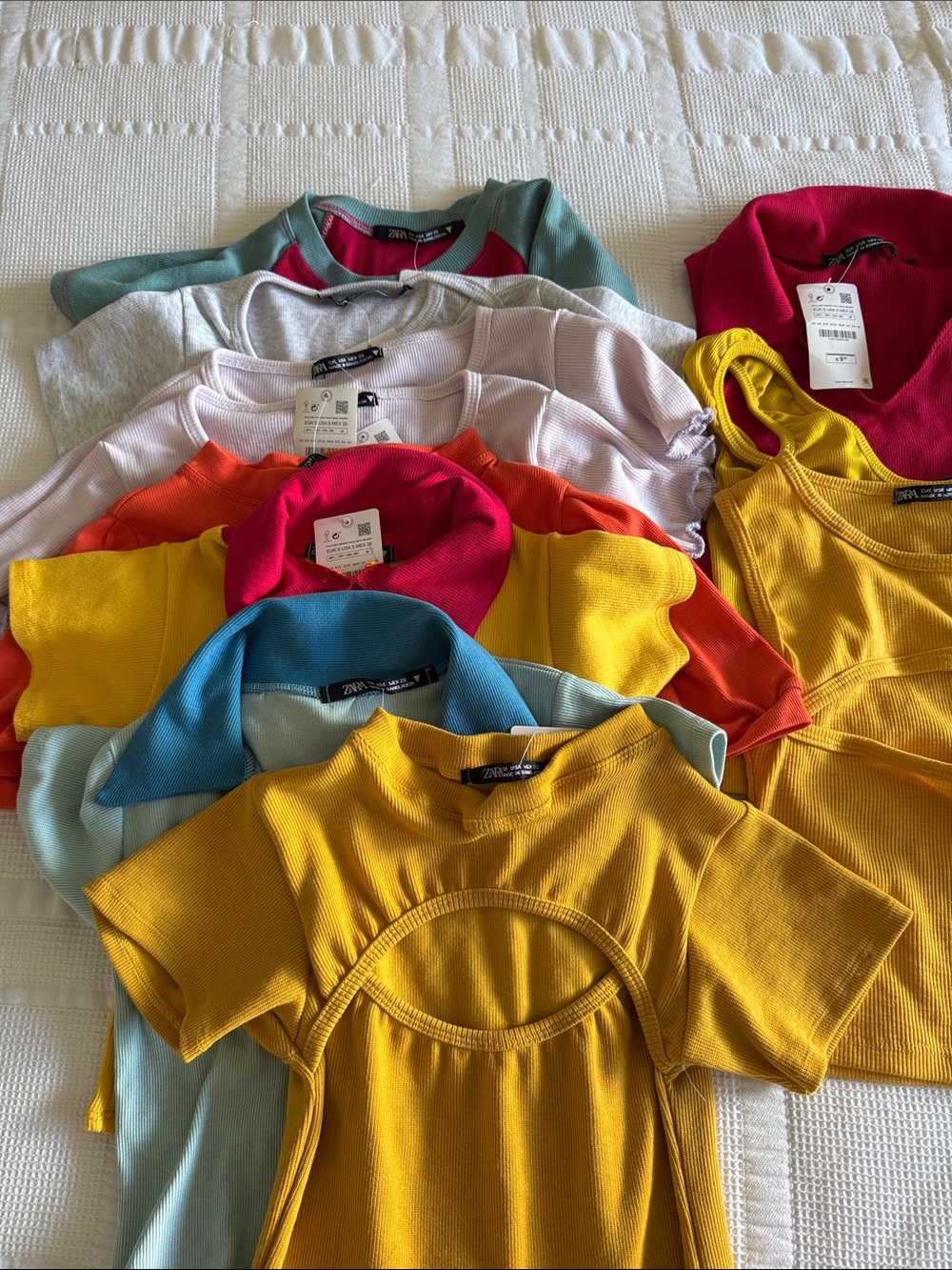 Zara Womens Short Sleeve Tops - Mixed Colors / size S / all NWT - Picture 4 of 5